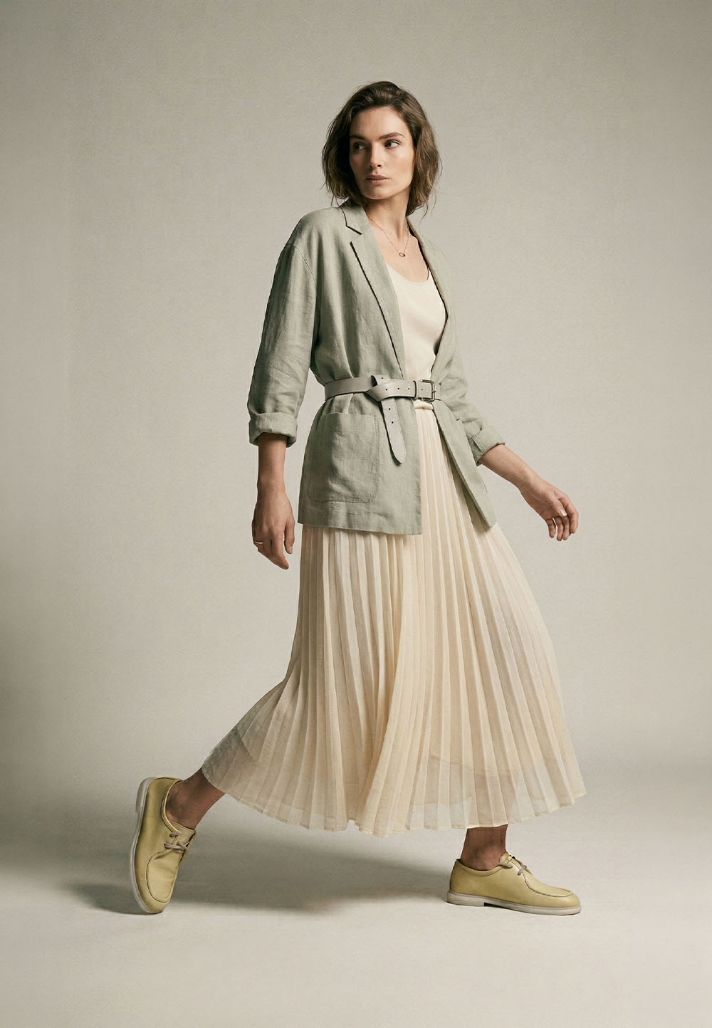 Шкіряні туфлі-лофери без підкладки жовті | 95700 Шкіряні туфлі-лофери без підкладки жовті | 95700