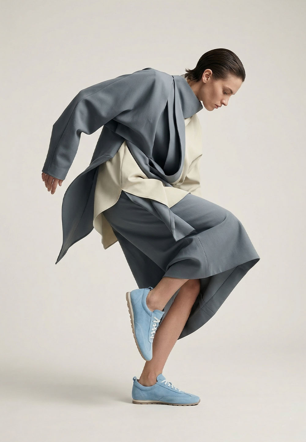 Жіночі замшеві кеди небесно-блакитного кольору | 95470 Жіночі замшеві кеди небесно-блакитного кольору | 95470