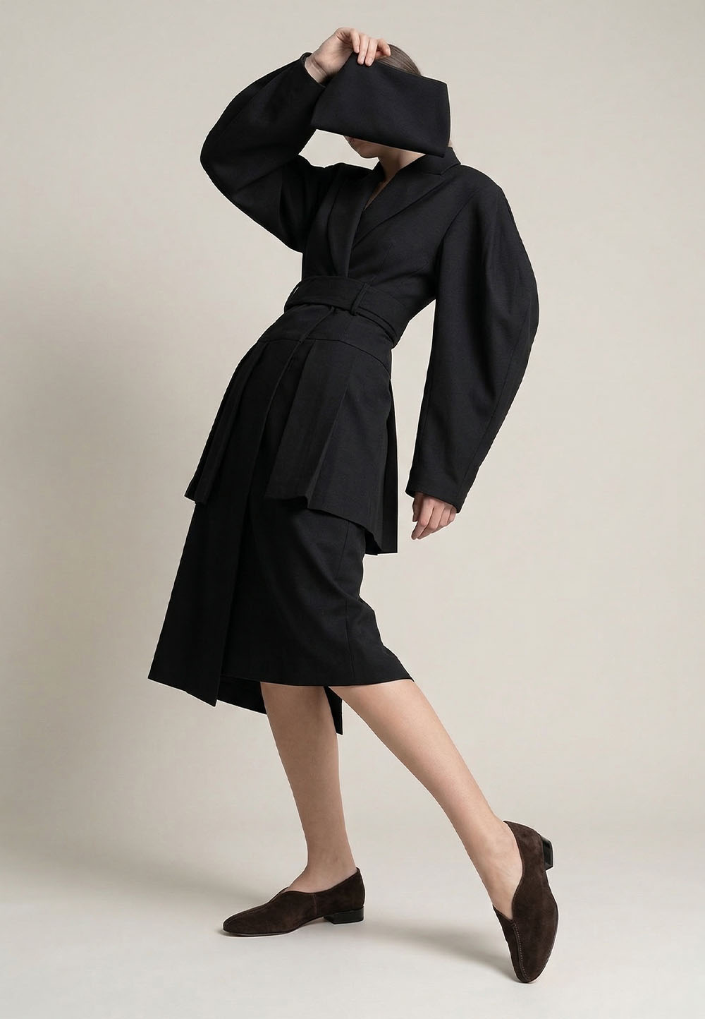 Жіночі замшеві туфлі шоколадного кольору | 95686 Жіночі замшеві туфлі шоколадного кольору | 95686