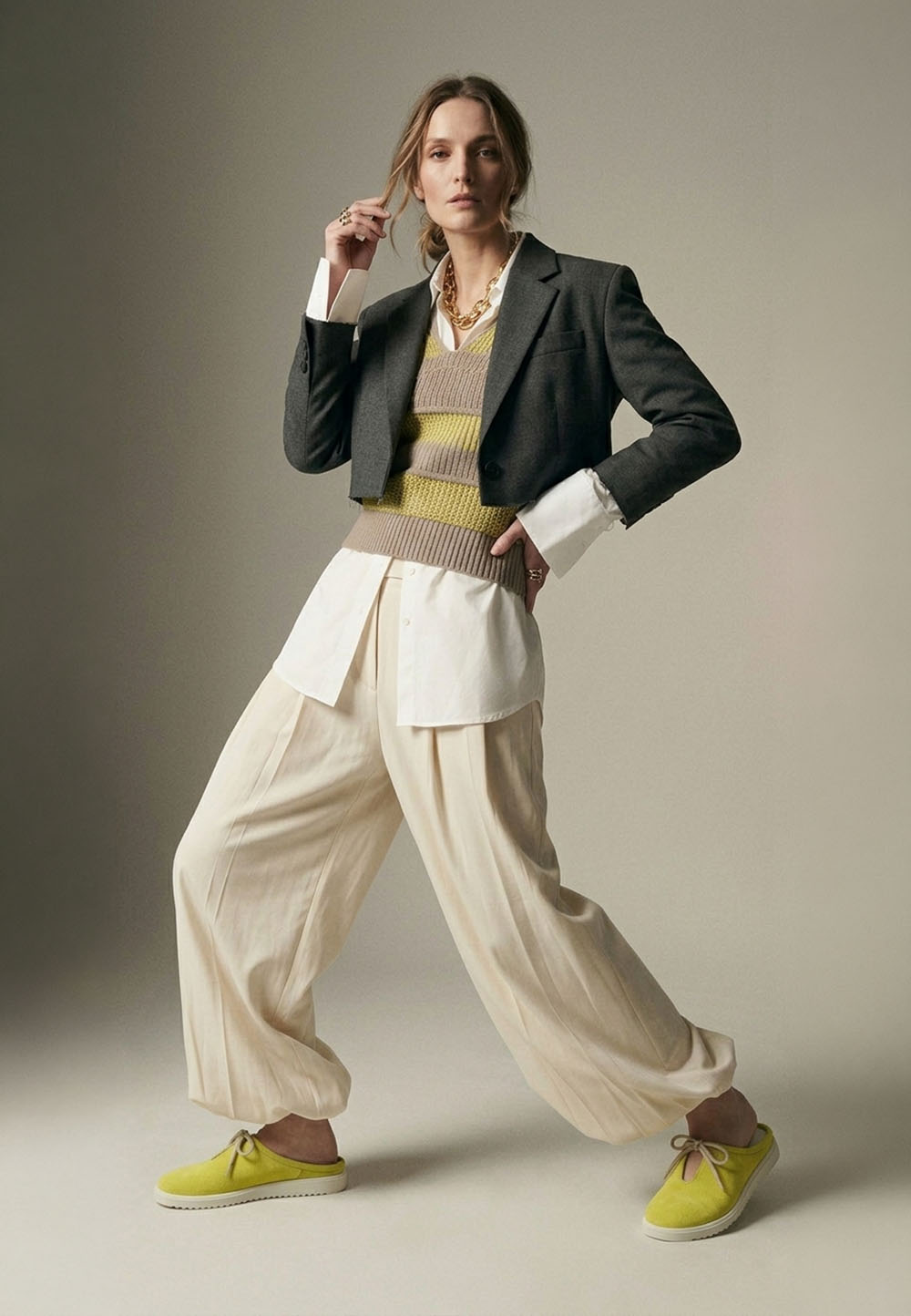 Жіночі анатомічні замшеві мюлі жовті | 96062 Жіночі анатомічні замшеві мюлі жовті | 96062