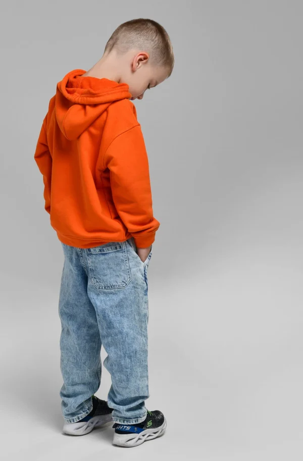 Зручний дитячий худі помаранчевий | 95957