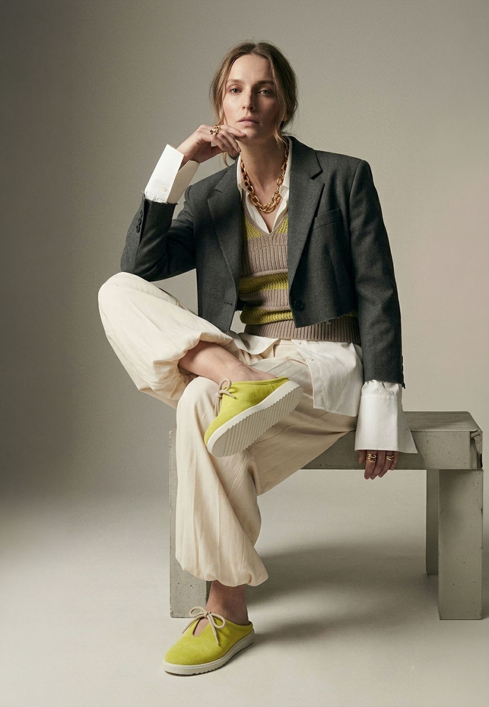 Жіночі анатомічні замшеві мюлі жовті | 96062 Жіночі анатомічні замшеві мюлі жовті | 96062