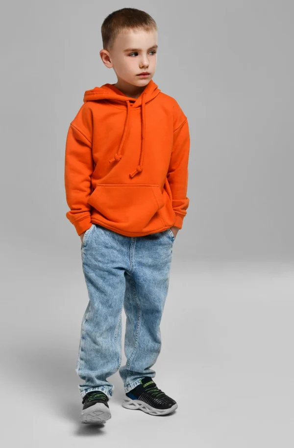 Зручний дитячий худі помаранчевий | 95957