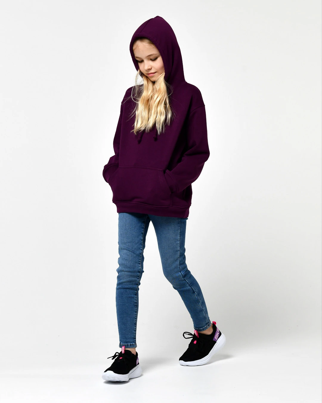 Зручний дитячий худі фіолетовий | 95967