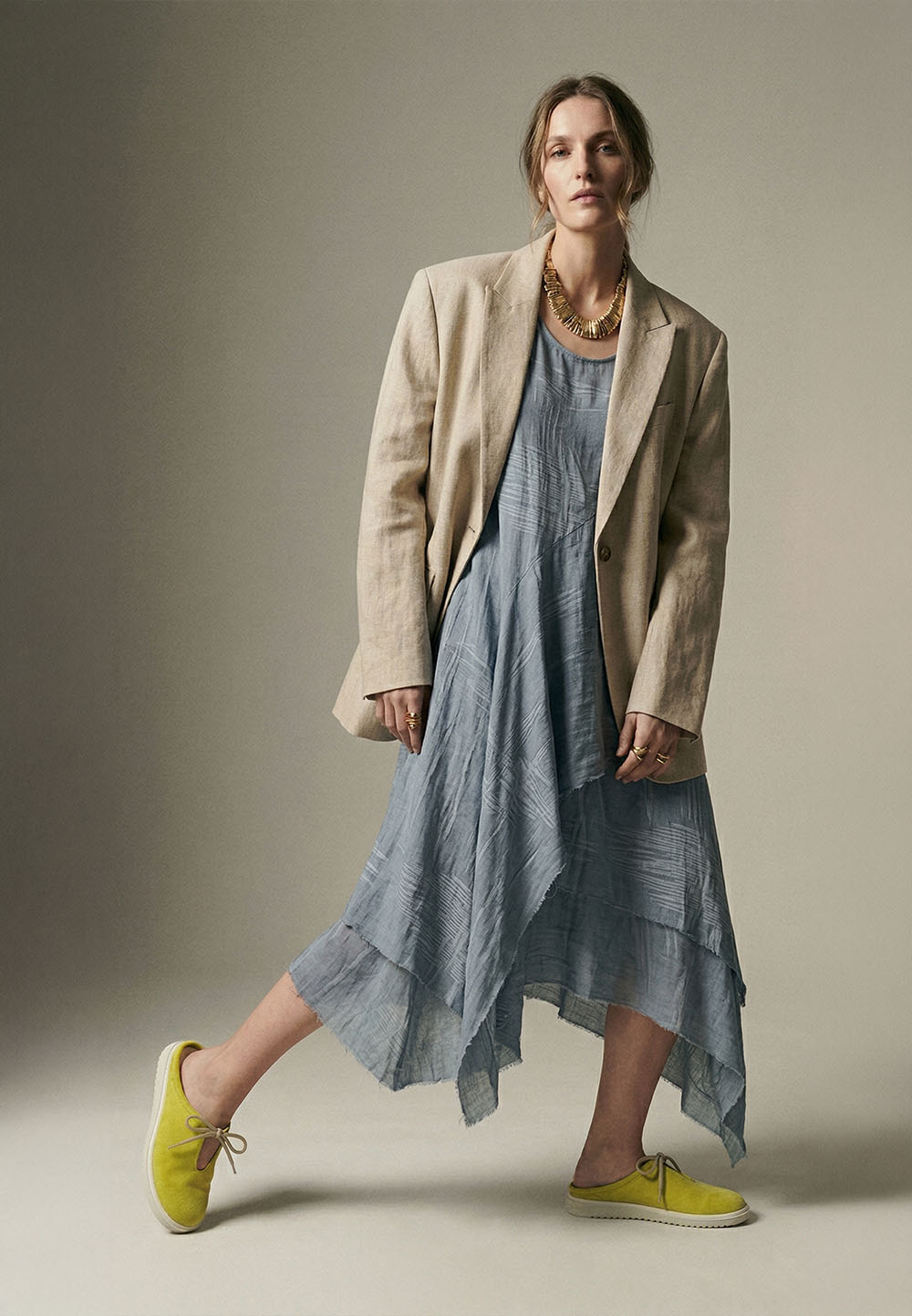 Жіночі анатомічні замшеві мюлі жовті | 96062 Жіночі анатомічні замшеві мюлі жовті | 96062