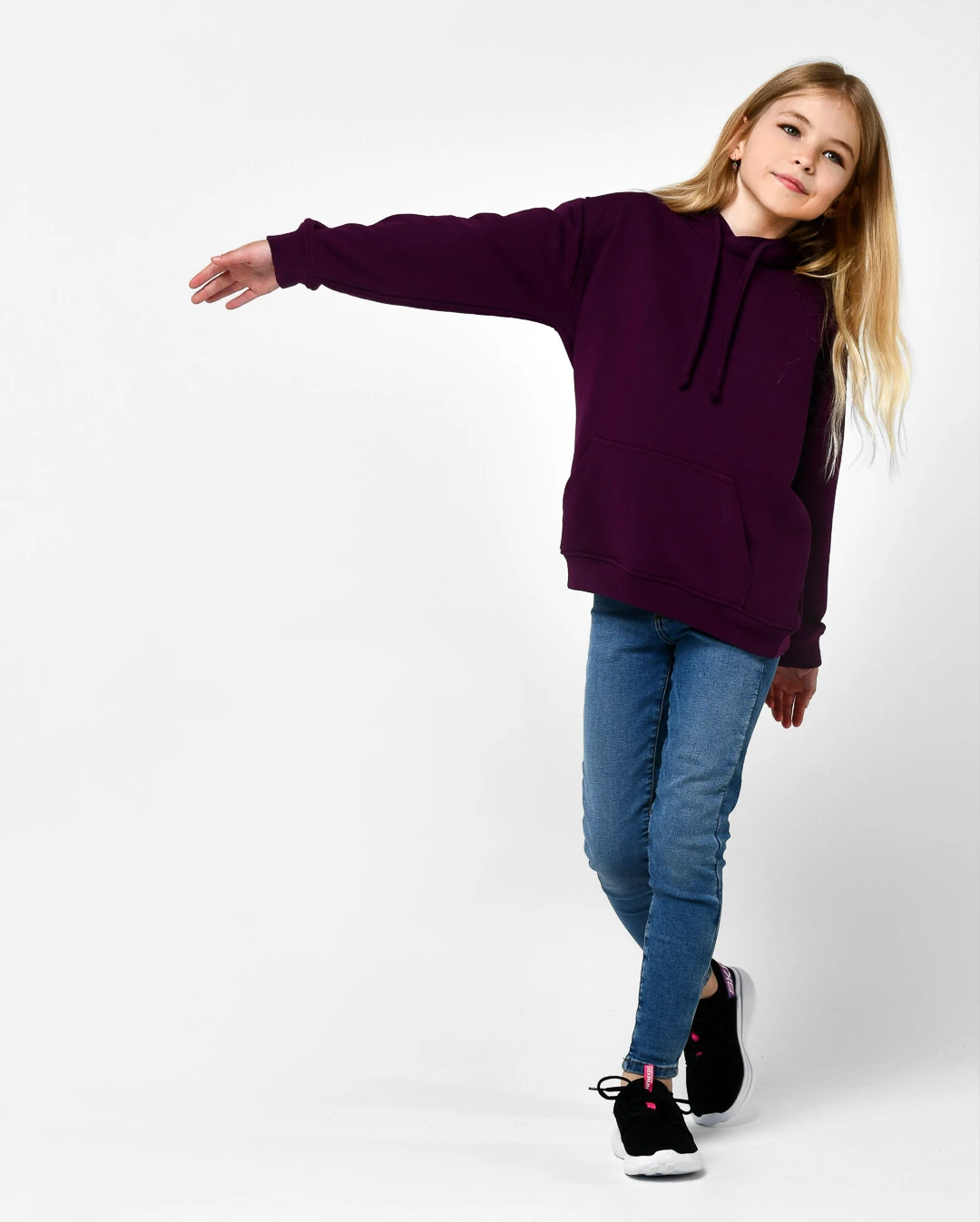 Зручний дитячий худі фіолетовий | 95967