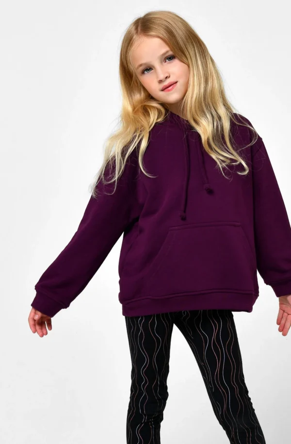 Зручний дитячий худі фіолетовий | 95967