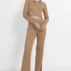 Короткий в'язаний кардиган в рубчик кемел | 99771